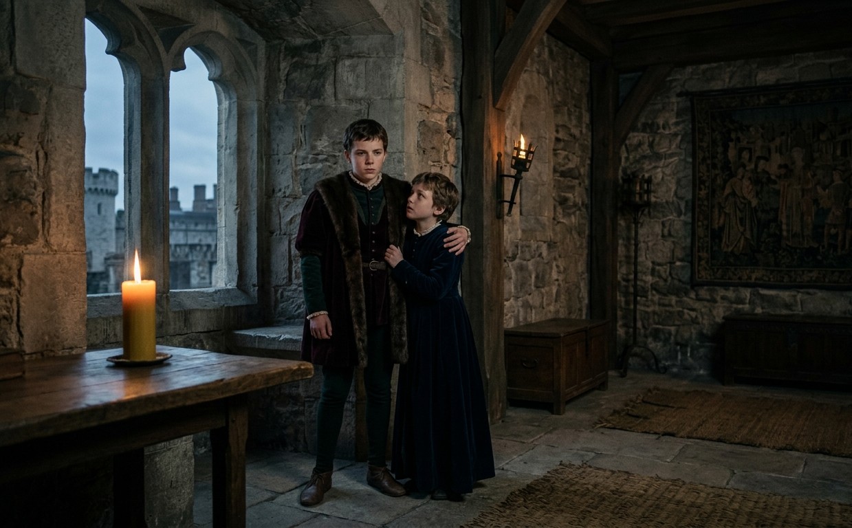 The Princes in the Tower inside the Tower of London