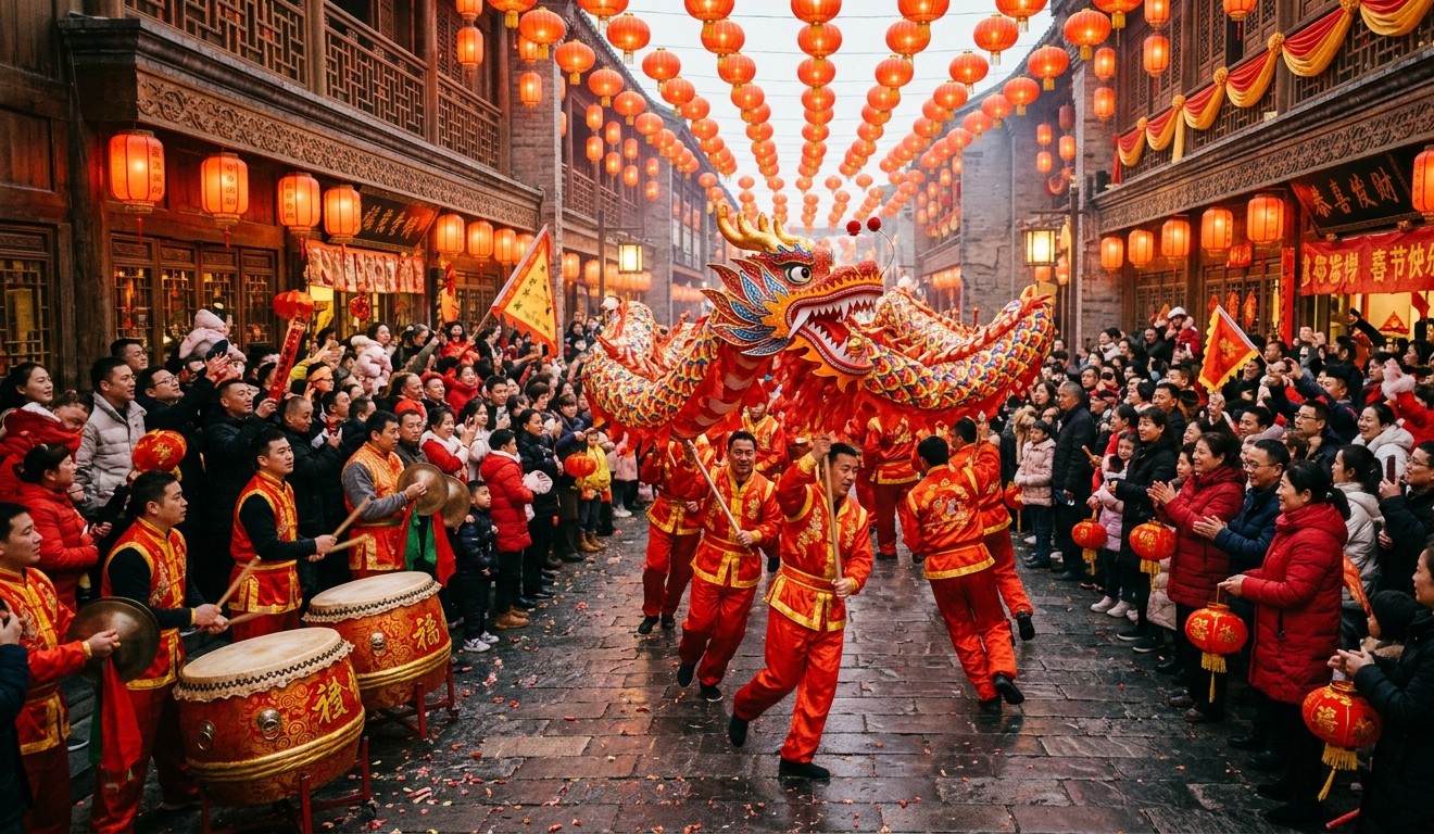 Chinese dragon symbol in traditional Chinese culture